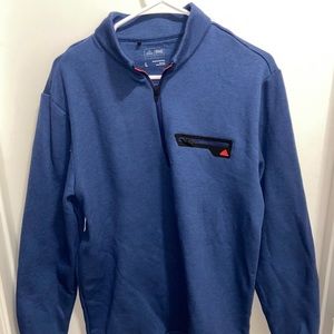 Blue Adidas 1/4 zip Sweater